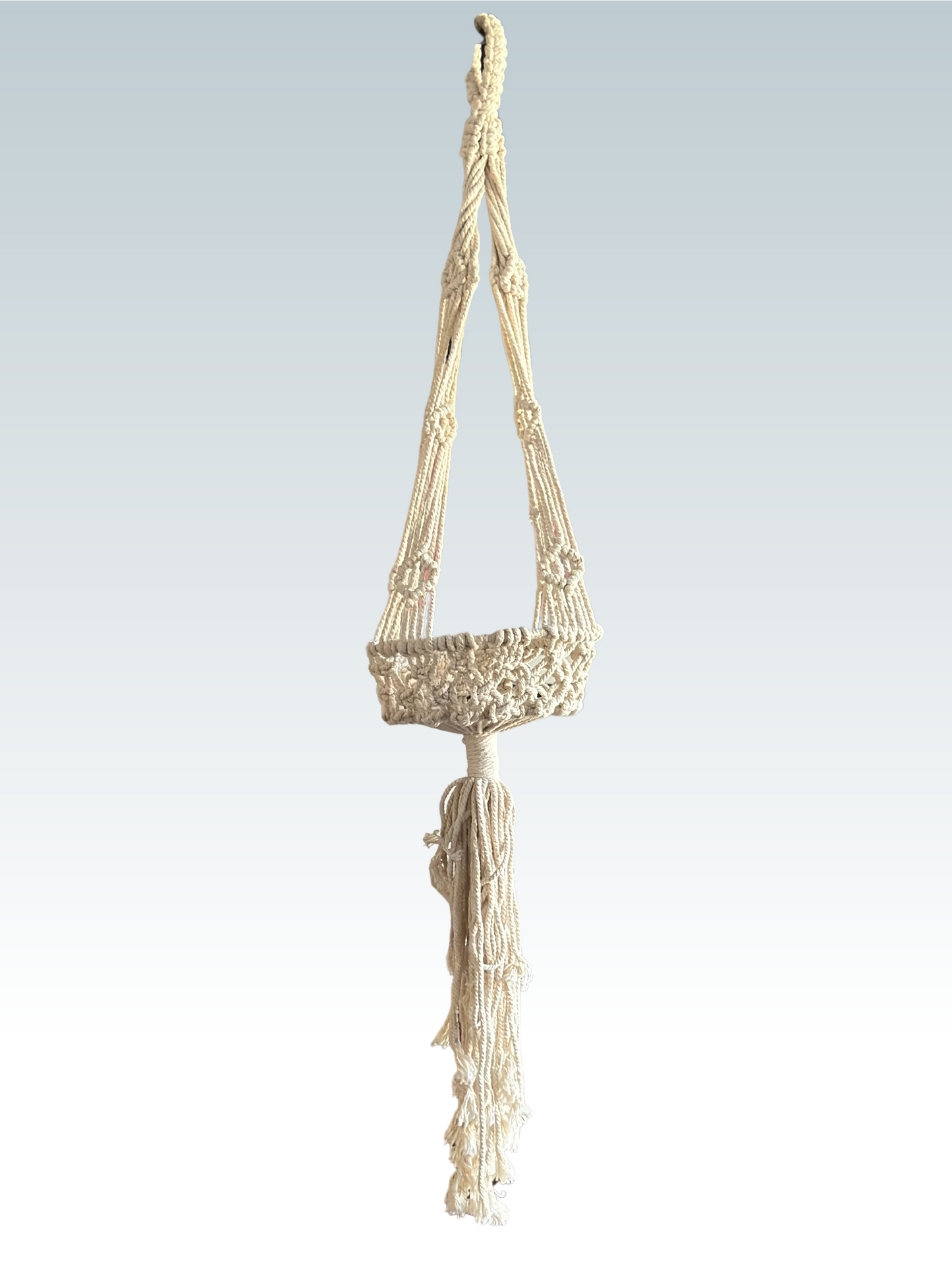 macrame hanger made by artisans in India